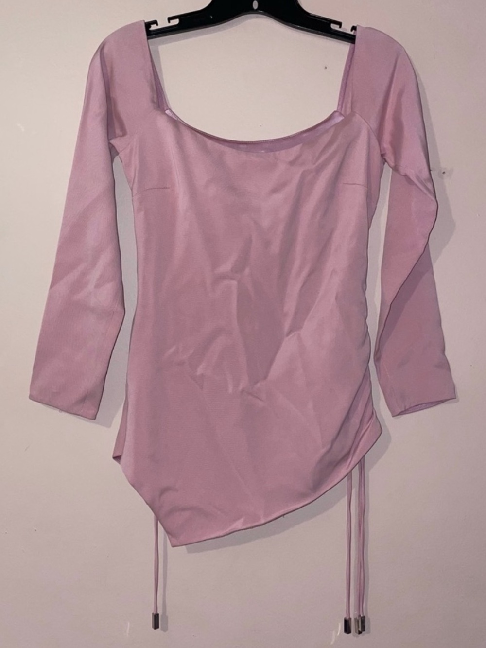 Cushnie Et Ochs Pink Off Shoulder Drawstring Halter Stretch Crepe Top Size 2 - Picture 2 of 12